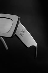 ÓCULOS RETANGULAR LENTE PRETA - acetato italiano (55)