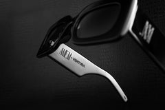 ÓCULOS RETANGULAR LENTE PRETA - acetato italiano (55)