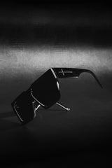 ÓCULOS MASCARA PRETO LENTE PRETO - acetato italiano (88)