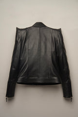 JAQUETA OMBRO CRUELLA COURO LEGITIMO