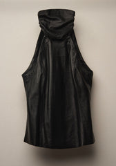 BLUSA COURO LEGITIMO GOLA ALTA CAVA ITALIANA